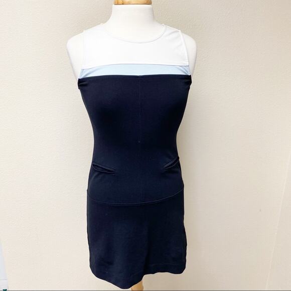 Sanctuary Colorblock Sheath Dress Black/Blue S - Picture 2 of 10